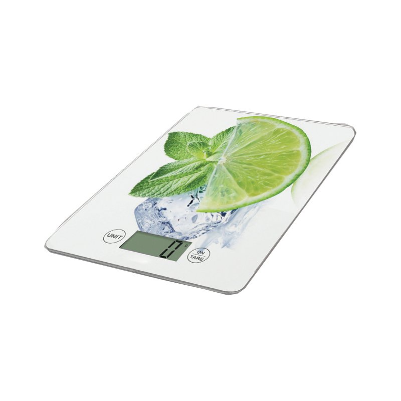 Little Balance keukenweegschaal Slim, frambooskleurig, elektronisch, 5 kg